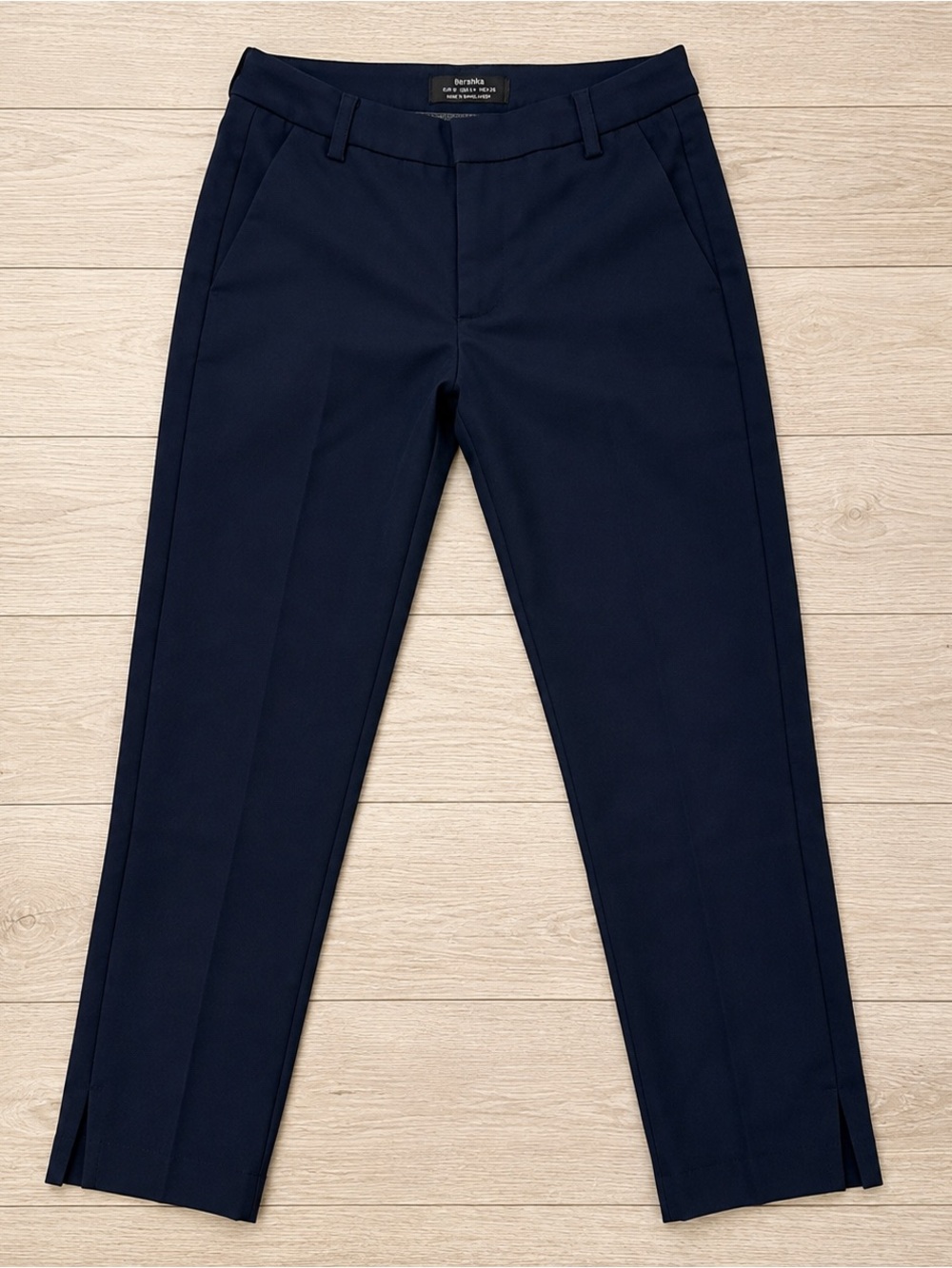 Bershka Dark Navy Tailored Trousers | Size 4